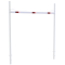 Height restriction barrier | with 2 square posts | cross tube length: 3000 mm | for casting in concrete | without barrier of aluminium tube